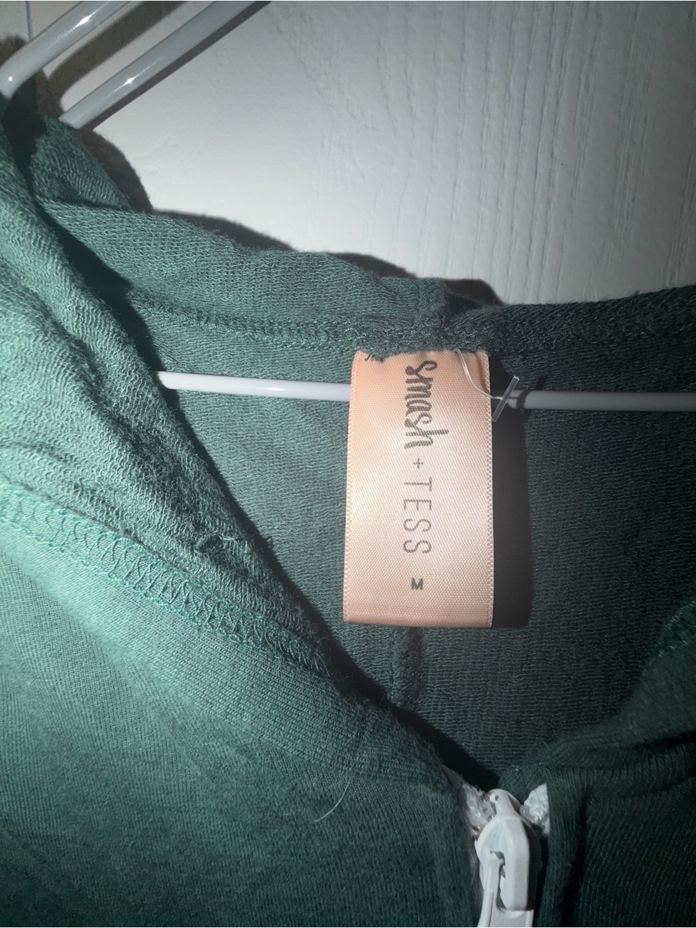 Smashed + Tess Green Full Zip with Hood